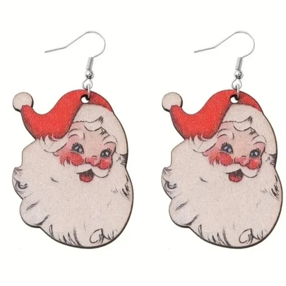 Santa Claus Earrings! Perfect adorable festive sturdy high quality NEW‎ NWT - Picture 3 of 8